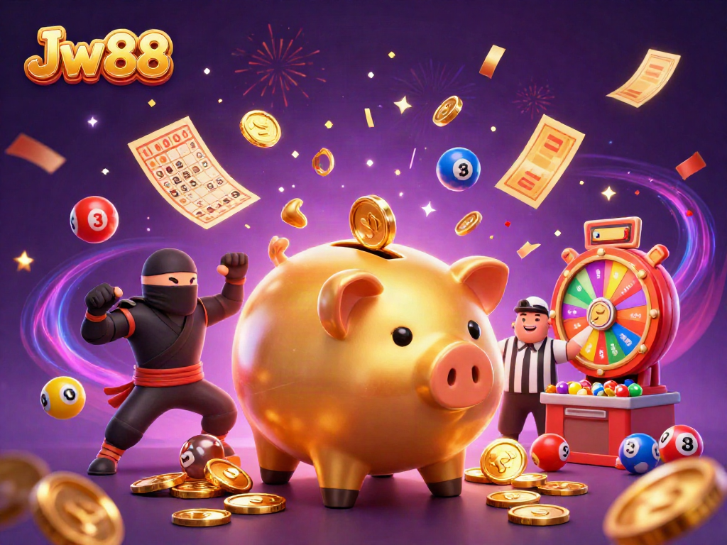 Engage with Jw 88's exciting casino scene featuring dynamic characters and vibrant elements.